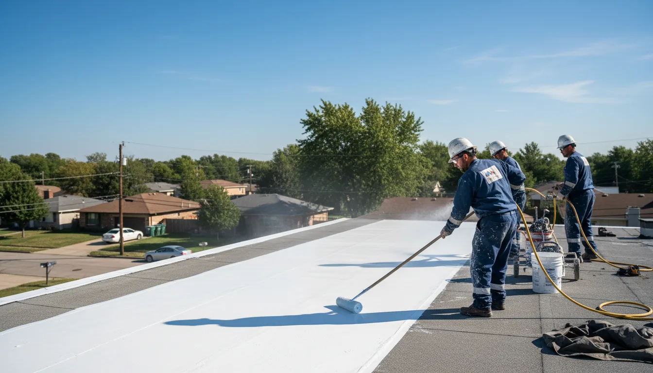 Commercial roof coating in Tyro, KS near me